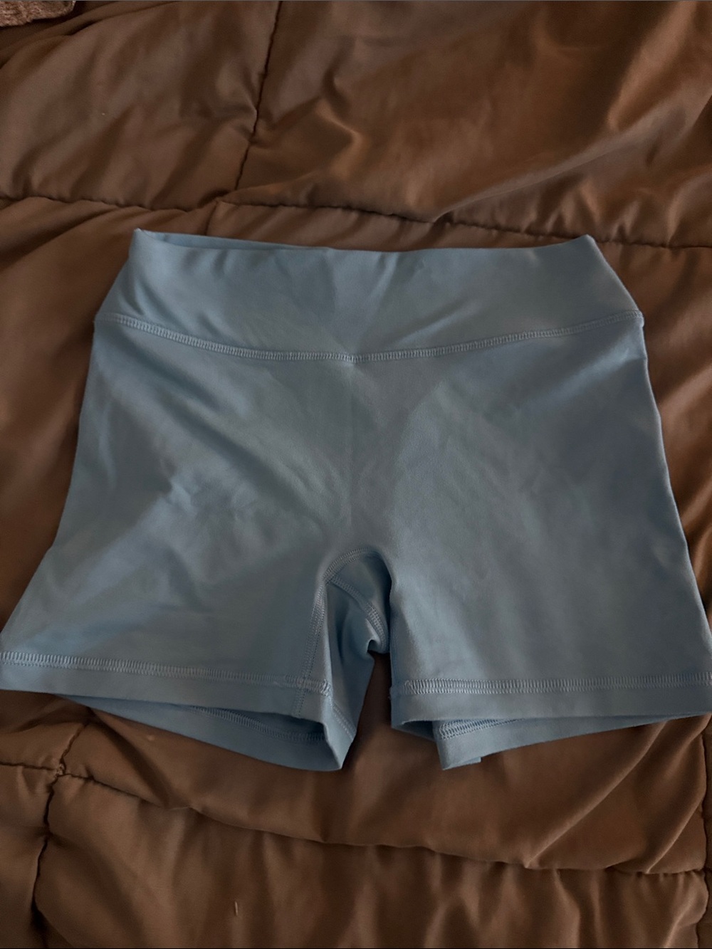Fleo Light Blue Women's midi contour Shorts